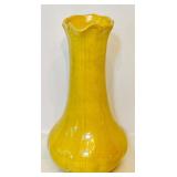 Pretty Vintage Yellow Pottery Pitcher