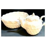 Vintage Spode Imperial Pineapple Teapot and Bowl