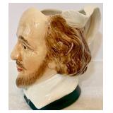 Vintage Sylvac Staffordshire Pottery William Shakespeare Character Mug Cup