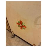 Vintage Wood and Metal Storage Cabinet with Drawers