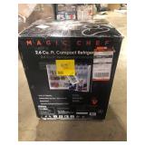 Magic Chef 2.6 cu. ft. Mini Fridge in Stainless Look   Customer Returns See Pictures