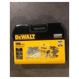 DEWALT 1/4 in. x 3/8 in. Drive Polished Chrome Mechanics Tool Set (108-Piece)  Customer Returns See Pictures
