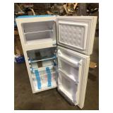 Vissani 4.5 cu. ft. 2-Door Mini Refrigerator in White with Freezer  Customer Returns See Pictures