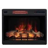 Classic Flame 28 in. Ventless Infrared Electric Fireplace Insert with Safer Plug  Customer Returns See Pictures