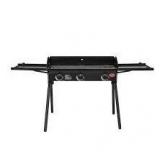 Char-Griller Portable Propane 3 Burner Camp Stove/Grill in Black  Customer Returns See Pictures