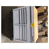 Husky Tool Storage 46 in. W Gloss White Mobile Workbench Cabinet Damaged No Keys Customer Returns See Pictures