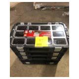 Lot of Husky Connect Stackable Portable Heavy Duty Lightweight 10-Compartment Small Tool and Parts Organizer   Customer Returns See Pictures