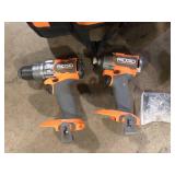 RIDGID 18V Brushless Cordless 2-Tool Combo Kit with Hammer Drill, Impact Driver with Bag No Batteries and Charger Customer Returns See Pictures