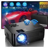 ROCONIA 5G WiFi Bluetooth 4K Support Native 1080P, 1000LM Q6