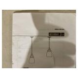 Belton 5.375 in. W. 1-Light Brushed Industrial Nickel Hanging Pendant