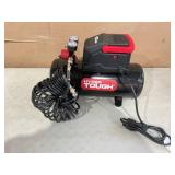 Hyper Tough 3 Gallon Oil-free Portable Air Compressor with Hose & Inflation Accessory Kit, 100 PSI