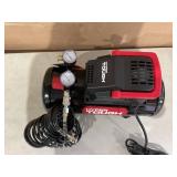 Hyper Tough 3 Gallon Oil-free Portable Air Compressor with Hose & Inflation Accessory Kit, 100 PSI