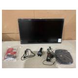 onn. 32" FHD (1920 x 1080p) 75hz Bezel-Less Office Monitor with 6 ft HDMI Cable, Black