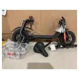 Hyper Brand 36V Commute 12" Seated Electric Scooter with Basket, 250W Motor, 13 Years+, Max Speed 15mph