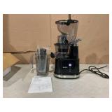 Aeitto Juice Maker, Slow Masticating Juicer Machine, Cold Press Juicer with Big Wide 3.3-in Chute and 900-ml Cup