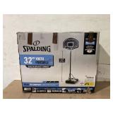Spalding Eco-Composite 32 inch Telescoping Portable Basketball Hoop System