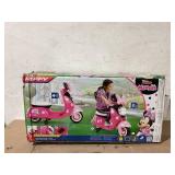 Disney Minnie Mouse 6V Euro Scooter Ride-on Battery-Powered Toy for Girls, Ages 1.5+ Years