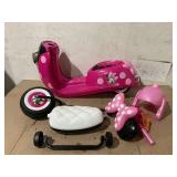 Disney Minnie Mouse 6V Euro Scooter Ride-on Battery-Powered Toy for Girls, Ages 1.5+ Years