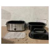 Heynemo Roaster Oven, 20Qt Turkey Roaster Oven Buffet with Self-Basting Lid