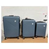 3PCS Sunbee Luggage Sets ABS Hardshell Hardside TSA Lock Lightweight Durable Spinner Wheels Suitcase