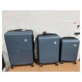 3PCS Sunbee Luggage Sets ABS Hardshell Hardside TSA Lock Lightweight Durable Spinner Wheels Suitcase