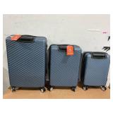 3PCS Sunbee Luggage Sets ABS Hardshell Hardside TSA Lock Lightweight Durable Spinner Wheels Suitcase