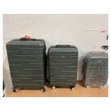 3PCS Sunbee Luggage Sets, ABS Hardshell Hardside Suitcase with TSA Lock Lightweight Durable Spinner Wheels
