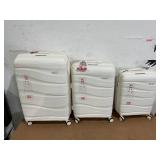 4PCS Melalenia Luggage Sets Expandable Suitcase Set, PP Hardshell Suitcase