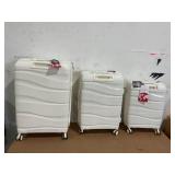 4PCS Melalenia Luggage Sets Expandable Suitcase Set, PP Hardshell Suitcase