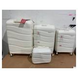4PCS Melalenia Luggage Sets Expandable Suitcase Set, PP Hardshell Suitcase