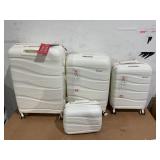 4PCS Melalenia Luggage Sets Expandable Suitcase Set, PP Hardshell Suitcase