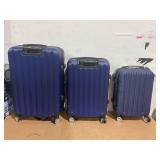 3PCS Zimtown Nested Spinner Suitcase Luggage Set With TSA Lock