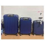 3PCS Zimtown Nested Spinner Suitcase Luggage Set With TSA Lock