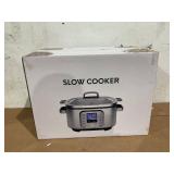 Slow Cooker, 10 in 1 Programmable Cooker, 6Qt Stainless Steel