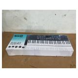 RockJam 61-Key Black Electronic Keyboard Piano with Sheet Music Rest
