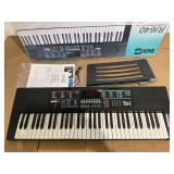RockJam 61-Key Black Electronic Keyboard Piano with Sheet Music Rest