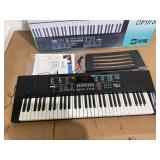 RockJam 61-Key Black Electronic Keyboard Piano with Sheet Music Rest