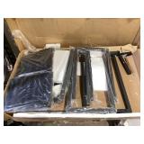 5PCS AWQM Dinning Table Sets for 4, Marble Kitchen Table and Chairs for 4