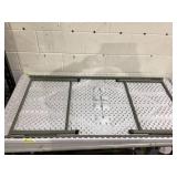 60 In Heavy-Duty Granite White Plastic Folding Leg Table