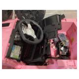 SESSLIFE Kid Ride on Cars with Lights, Horn, Safety Belt,