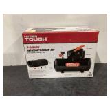 Hyper Tough 3 Gallon Oil-free Portable Air Compressor with Hose & Inflation Accessory Kit, 100 PSI