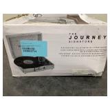 Victrola Vintage 3-Speed Bluetooth Portable Suitcase Record Player with Built-in Speakers | Light Gray