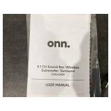 onn. 36" 5.1 Soundbar with Wireless Subwoofer