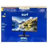 onn. 32" FHD (1920 x 1080p) 75hz Bezel-Less Office Monitor with 6 ft HDMI Cable, Black