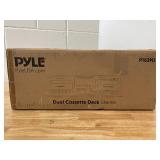 Pyle Dual Cassette Deck Stereo, Compact and Portable Tape Recorder Player