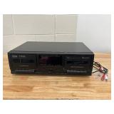 Pyle Dual Cassette Deck Stereo, Compact and Portable Tape Recorder Player