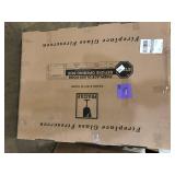 Pleasant Hearth Ascot Large Glass Fireplace Doors  Customer Returns See Pictures