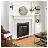 Pleasant Hearth Ascot Large Glass Fireplace Doors  Customer Returns See Pictures