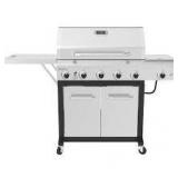 Nexgrill 5-Burner Propane Gas Grill in Stainless Steel with Side Burner and Foldable Side Shelf   Customer Returns See Pictures