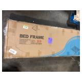 VECELO Upholstered Bed Frame, Gray Full Metal Frame With 4-Storage Drawers and Adjustable Headboard Platform Bed Frame Customer Returns See Pictures